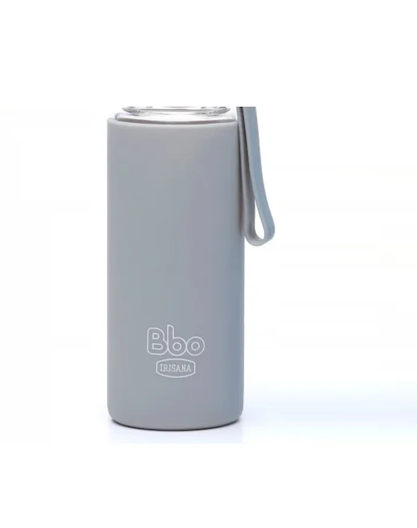 Funda de silicona gris de repuesto para botella Bbo4 Mini 300 ml Irisana