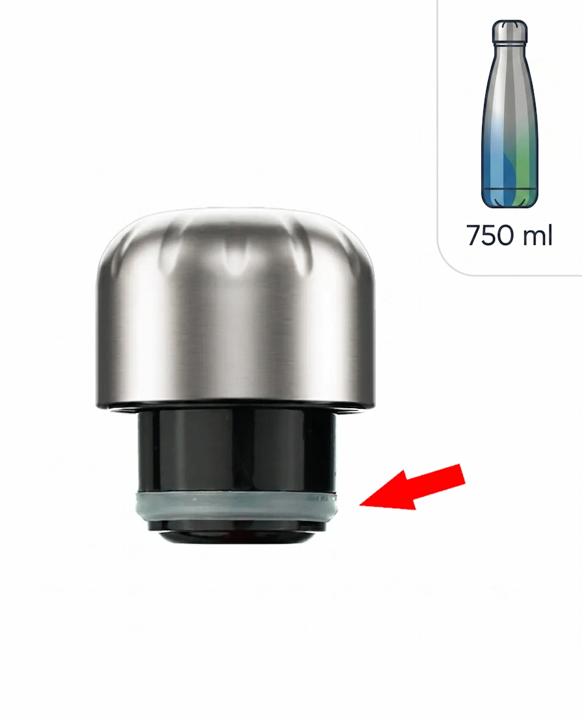 Junta de silicona de recambio para tapón de botella termo Bbo7 750ml Irisana
