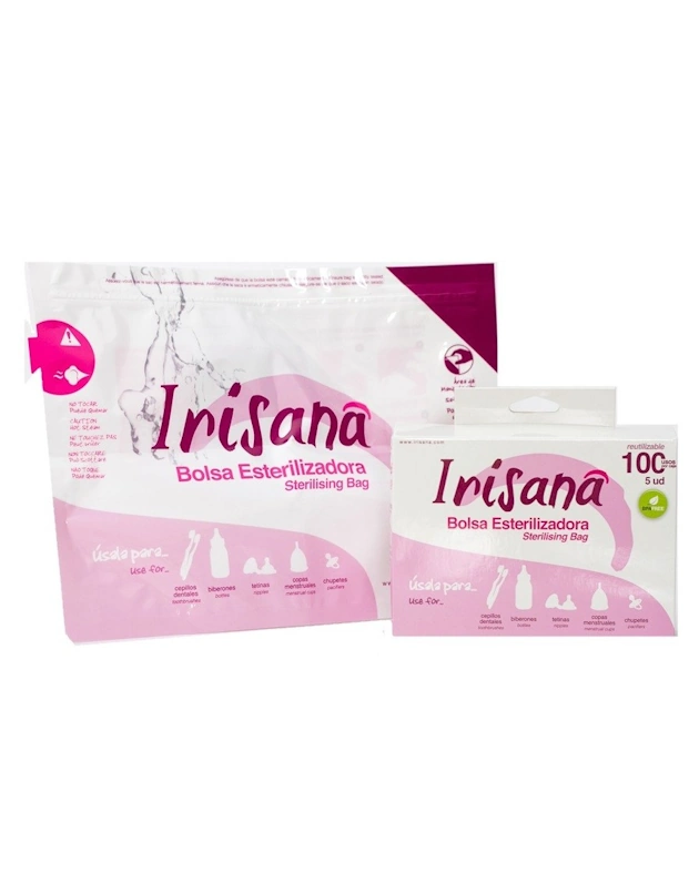 Caja 5 Bolsas Esterilizadoras Irisana Microondas - 100 Usos