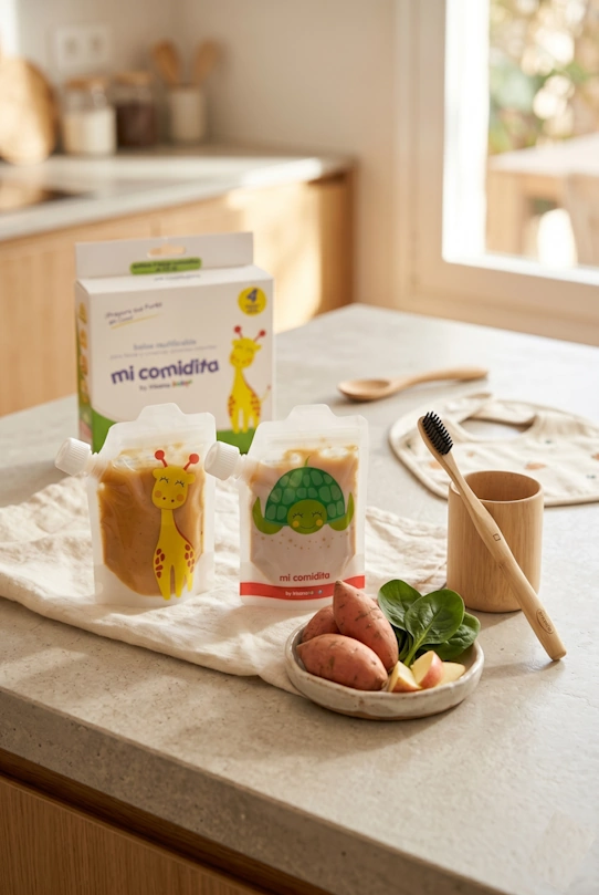 Bolsitas Reutilizables Mi Comidita by Irisana Baby - Pack 4 uds.