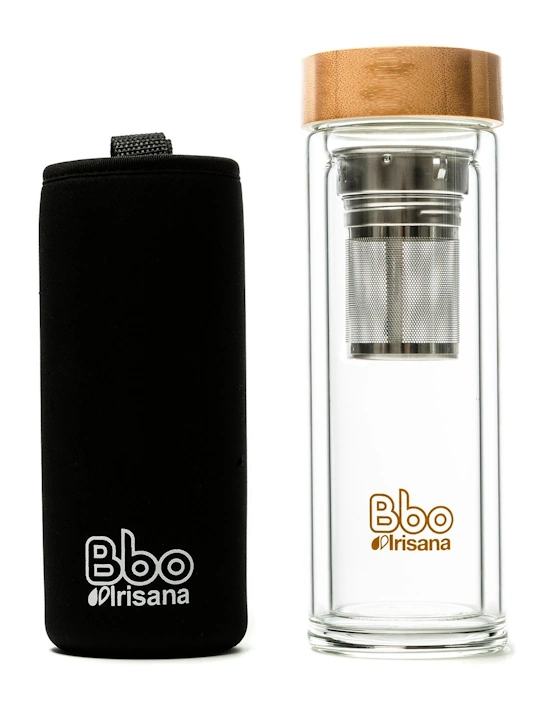 Infusionador BBO Irisana de Doble Pared de Vidrio Borosilicato - 400 ml