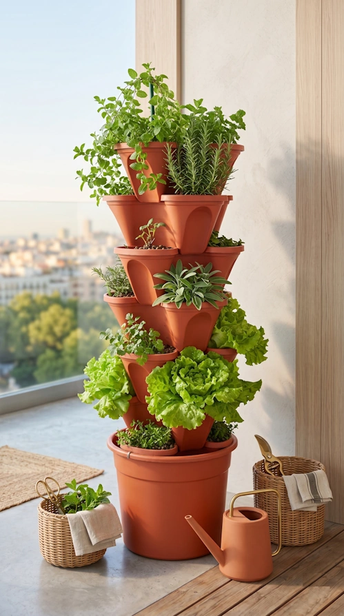 Mesa de Cultivo Vertical Básica EcoGarden Irisana